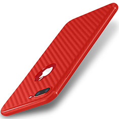 Funda Silicona Goma Twill para Apple iPhone 8 Plus Rojo