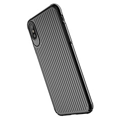 Funda Silicona Line para Apple iPhone Xs Negro