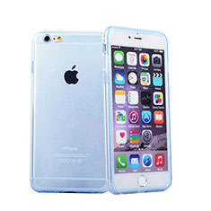 Funda Silicona Transparente Cubre Entero para Apple iPhone 6S Azul