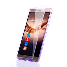 Funda Silicona Transparente Cubre Entero para Huawei Honor V8 Max Morado