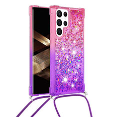 Funda Silicona Ultrafina Carcasa Gradiente Y01B para Samsung Galaxy S25 Ultra 5G Morado