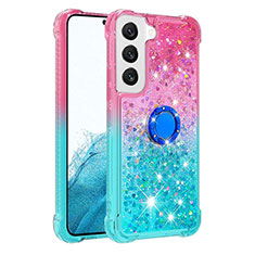 Funda Silicona Ultrafina Carcasa Gradiente Y04B para Samsung Galaxy S23 Plus 5G Cian