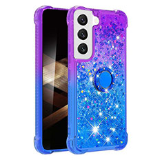 Funda Silicona Ultrafina Carcasa Gradiente Y04B para Samsung Galaxy S25 5G Azul