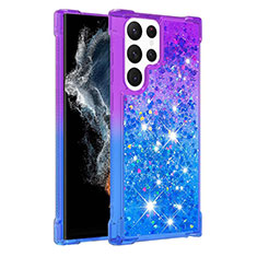 Funda Silicona Ultrafina Carcasa Gradiente Y05B para Samsung Galaxy S23 Ultra 5G Azul