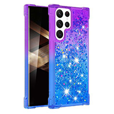 Funda Silicona Ultrafina Carcasa Gradiente Y05B para Samsung Galaxy S25 Ultra 5G Azul