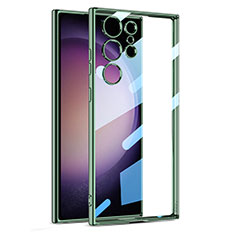 Funda Silicona Ultrafina Carcasa Transparente AC1 para Samsung Galaxy S22 Ultra 5G Verde