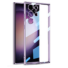 Funda Silicona Ultrafina Carcasa Transparente AC1 para Samsung Galaxy S25 Ultra 5G Morado