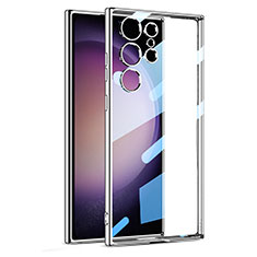 Funda Silicona Ultrafina Carcasa Transparente AC1 para Samsung Galaxy S25 Ultra 5G Plata