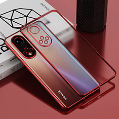 Funda Silicona Ultrafina Carcasa Transparente AN1 para Huawei Honor 50 5G Rojo