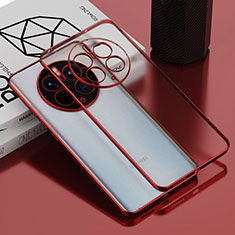 Funda Silicona Ultrafina Carcasa Transparente AN1 para Huawei Mate 50 Pro Rojo