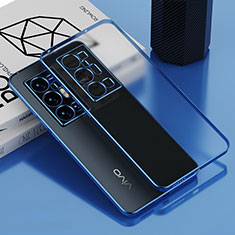 Funda Silicona Ultrafina Carcasa Transparente AN1 para Vivo X70 Pro+ Plus 5G Azul