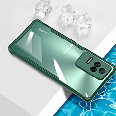 Funda Silicona Ultrafina Carcasa Transparente BH1 para Xiaomi Poco F4 5G Verde