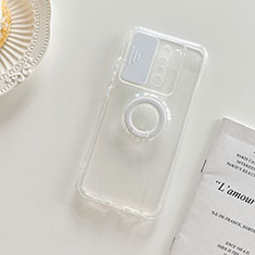 Funda Silicona Ultrafina Carcasa Transparente con Soporte para Xiaomi Poco M2 Blanco