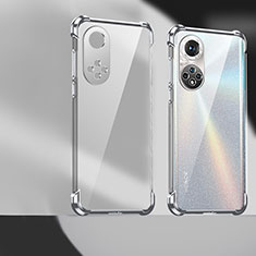 Funda Silicona Ultrafina Carcasa Transparente D01 para Huawei Honor 50 5G Plata