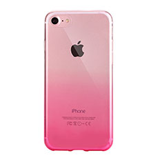 Funda Silicona Ultrafina Carcasa Transparente Gradiente G01 para Apple iPhone SE3 ((2022)) Rosa