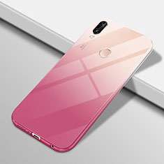 Funda Silicona Ultrafina Carcasa Transparente Gradiente G01 para Huawei P20 Lite Rosa