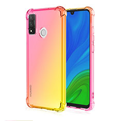 Funda Silicona Ultrafina Carcasa Transparente Gradiente H01 para Huawei Nova Lite 3 Plus Amarillo