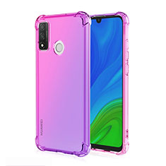 Funda Silicona Ultrafina Carcasa Transparente Gradiente H01 para Huawei Nova Lite 3 Plus Rosa