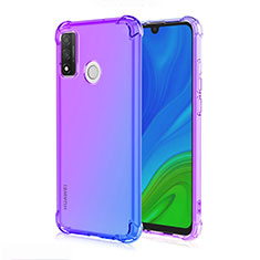 Funda Silicona Ultrafina Carcasa Transparente Gradiente H01 para Huawei P Smart (2020) Azul