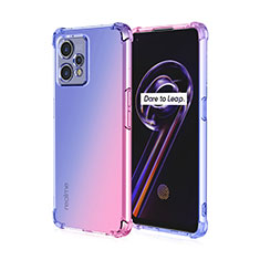 Funda Silicona Ultrafina Carcasa Transparente Gradiente para Realme 9 5G Azul