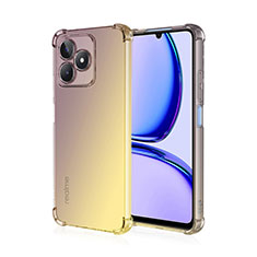 Funda Silicona Ultrafina Carcasa Transparente Gradiente para Realme C51 Amarillo