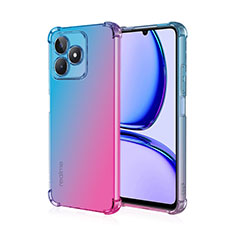 Funda Silicona Ultrafina Carcasa Transparente Gradiente para Realme C51 Azul