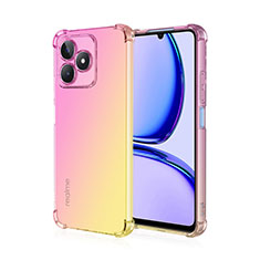 Funda Silicona Ultrafina Carcasa Transparente Gradiente para Realme C51 Rosa