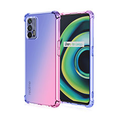 Funda Silicona Ultrafina Carcasa Transparente Gradiente para Realme GT Neo 2T 5G Azul