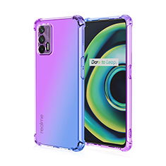 Funda Silicona Ultrafina Carcasa Transparente Gradiente para Realme GT Neo 2T 5G Purpura Claro