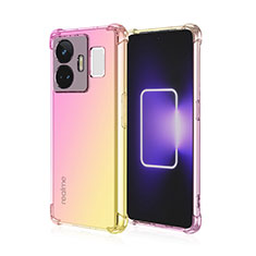 Funda Silicona Ultrafina Carcasa Transparente Gradiente para Realme GT Neo5 240W 5G Rosa