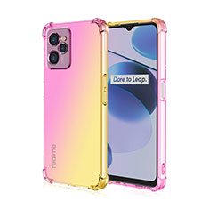 Funda Silicona Ultrafina Carcasa Transparente Gradiente para Realme Narzo 50A Prime Rosa