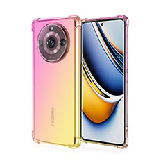 Funda Silicona Ultrafina Carcasa Transparente Gradiente para Realme Narzo 60 5G Rosa