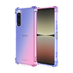 Funda Silicona Ultrafina Carcasa Transparente Gradiente para Sony Xperia 5 III SO-53B Rosa