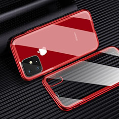 Funda Silicona Ultrafina Carcasa Transparente H01 para Apple iPhone 11 Rojo