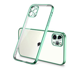 Funda Silicona Ultrafina Carcasa Transparente H01 para Apple iPhone 12 Pro Verde