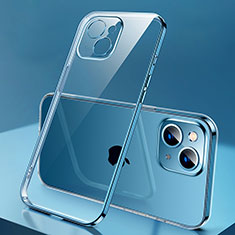 Funda Silicona Ultrafina Carcasa Transparente H01 para Apple iPhone 14 Azul