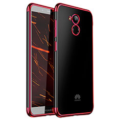 Funda Silicona Ultrafina Carcasa Transparente H01 para Huawei Enjoy 6S Rojo