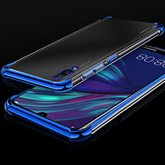 Funda Silicona Ultrafina Carcasa Transparente H01 para Huawei Enjoy 9 Azul