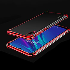 Funda Silicona Ultrafina Carcasa Transparente H01 para Huawei Enjoy 9e Rojo