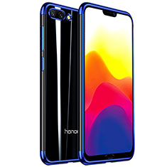 Funda Silicona Ultrafina Carcasa Transparente H01 para Huawei Honor 10 Azul