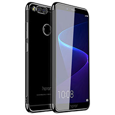Funda Silicona Ultrafina Carcasa Transparente H01 para Huawei Honor 7X Negro