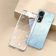 Funda Silicona Ultrafina Carcasa Transparente H01 para Huawei Honor 80 Pro Flat 5G Plata