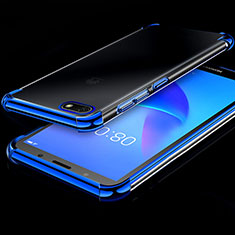 Funda Silicona Ultrafina Carcasa Transparente H01 para Huawei Honor Play 7 Azul