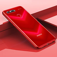 Funda Silicona Ultrafina Carcasa Transparente H01 para Huawei Honor View 20 Rojo