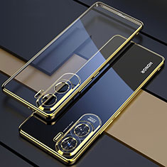 Funda Silicona Ultrafina Carcasa Transparente H01 para Huawei Honor X50i 5G Oro