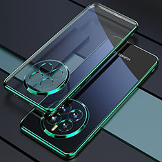 Funda Silicona Ultrafina Carcasa Transparente H01 para Huawei Mate 50 Pro Verde