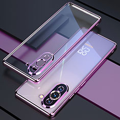 Funda Silicona Ultrafina Carcasa Transparente H01 para Huawei Nova 10 Morado