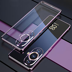 Funda Silicona Ultrafina Carcasa Transparente H01 para Huawei Nova 11 Morado