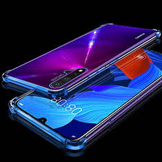 Funda Silicona Ultrafina Carcasa Transparente H01 para Huawei Nova 5 Pro Azul