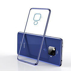 Funda Silicona Ultrafina Carcasa Transparente H01 para Huawei Nova 5i Pro Azul